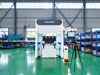 Presse plieuse électrique CNC entièrement automatique pour atelier de fabrication de tôles, équipement de pliage de métaux industriel