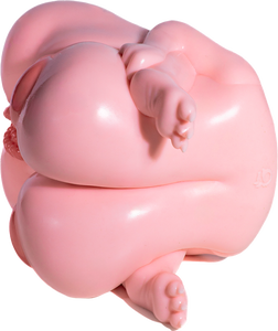 GEEBA Pink Bear Ruby Fantasy Bear Half Body Male <b>Masturbator</b> Dual Channel Medical Grade Silicone Doll Design Realistic toys - Product Image 4