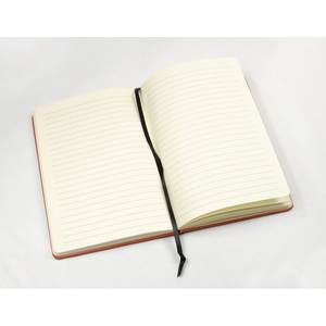 Quaderno arancione 140x210 mm con elastico e segnalibro - Product Image 2