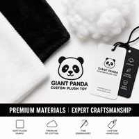 Peluche géante Panda OEM ODM, jouet en peluche personnalisé, jouet doux, cadeau promotionnel, jouet en peluche OEM ODM, animal en peluche, merchandising de marque