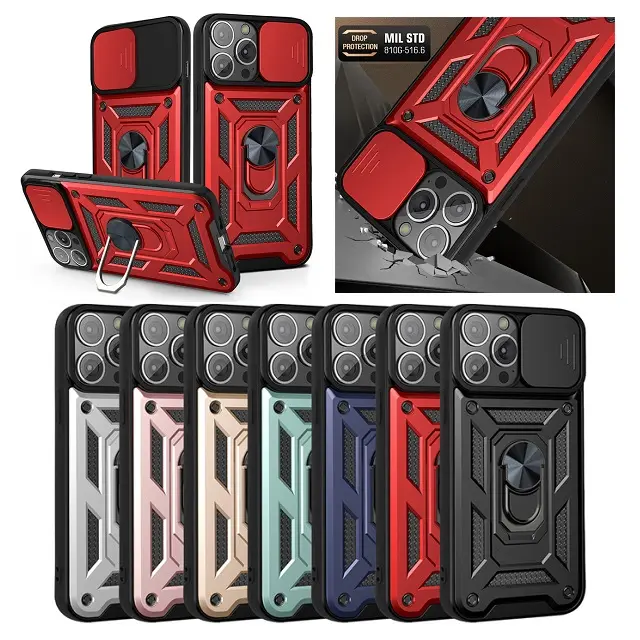 Cell Phone Covers Camera Shield Lens Protector Ring Armor Shockproof Case for iPhone 13 Pro Max mobile phone case