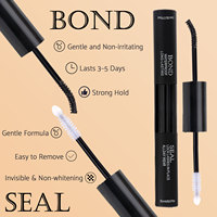 Kit d'extensions de cils en vison individuels et volumineux, avec adhésif et fixateur pour bouquets de cils, pour la vente en gros, personnalisable avec logo, pour revendeurs