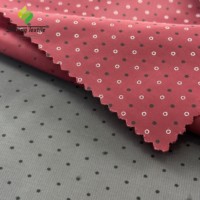 Tissu d'interlining en taffetas sergé imprimé à pois de haute qualité pour doublure de costume et vêtements de sport pour garçons et filles