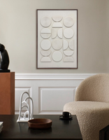 Œuvre d'art géométrique abstraite moderne, décoration murale pour la maison, peinture en relief stéréoscopique 3D faite à la main, peinture décorative minimaliste