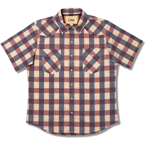 Fashion Country <strong>Clothes</strong> High Quality Pearl Snap Big Western Fringed Retro Workwear Classic Male Workshirt <strong>Cowboy</strong> Shirt - Product Image 5