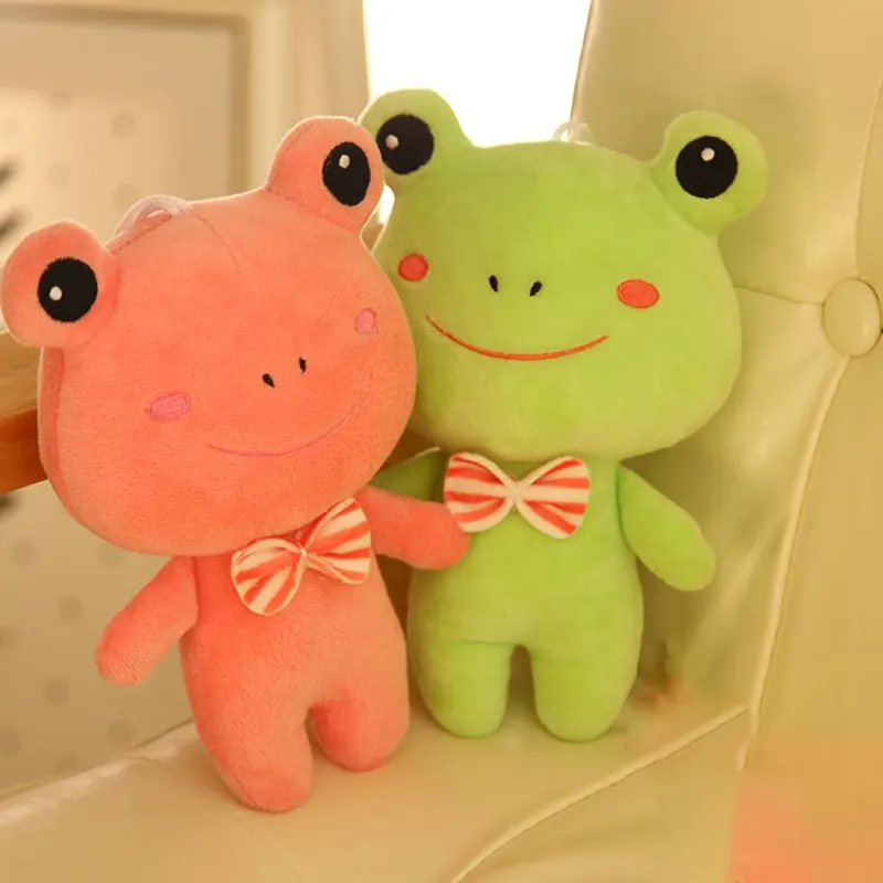 Hengyuan Großhandel süße Frosch puppen für Kinder niedliche gefüllte Wurf kissen Kindertag Geschenk puppe Big Eye Frosch Plüsch tier