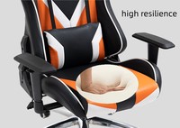 Silla Gamer de Oficina Tradicional Convertible Scorpion Pro Negra y Roja de Cuero PU Personalizada a Precio Económico para Juegos de PC