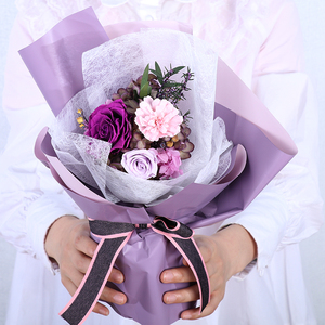 Beautiful Real Preserved Rose Bouquet-Romantic <strong>Gift</strong> <strong>Box</strong> for Father's Day <strong>Easter</strong> &amp; Graduation Home Decor - Product Image 4