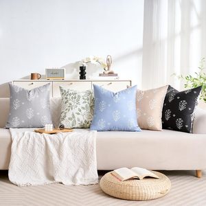 Lot de 2 housses de <span class=keywords><strong>coussin</strong></span> à motif de plantes d'été, douces pour canapé-<span class=keywords><strong>lit</strong></span>, salon, décoration de la maison - Product Image 6