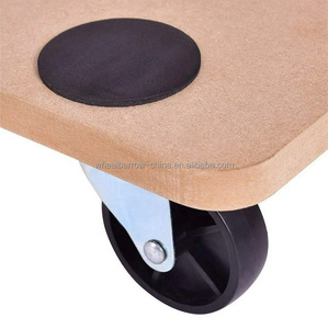 <span class=keywords><strong>Carrello</strong></span> in Legno <span class=keywords><strong>con</strong></span> 4 <span class=keywords><strong>Ruote</strong></span> per Trasporto Mobili, Piattaforma in Legno, Capacità 400 LB - Product Image 5