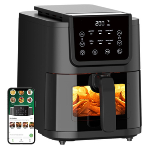 Caliente llegada de grado alimenticio profesional sin aceite Airfryers eléctrico de vidrio profundo freidoras de aire 5L 4.5L - Product Image 3