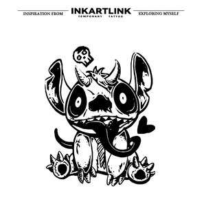 Autocollant de <span class=keywords><strong>tatouage</strong></span> semi-permanent réaliste en gros, motif diable de dessin animé sombre, longue durée 15 jours, art corporel pour femmes et hommes, bras et épaule - Product Image 3