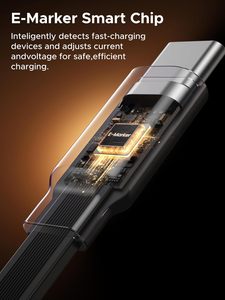 <span class=keywords><strong>สาย</strong></span><span class=keywords><strong>ชาร์จ</strong></span> <span class=keywords><strong>Ugreen</strong></span> 100W Nexode แบบยืดหดได้ USB-C <span class=keywords><strong>ชาร์จ</strong></span>เร็ว ถ่ายโอนข้อมูล หมุนได้ สีดำ 1 เมตร สำหรับ <span class=keywords><strong>iPhone</strong></span> MacBook และ iPad - Product Image 6