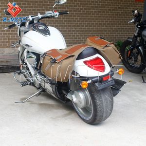 Alforja para motocicleta, bolsa <span class=keywords><strong>de</strong></span> equipaje, caja <span class=keywords><strong>de</strong></span> lona para Harley Touring Honda Shadow Suzuki Kawasaki - Product Image 4