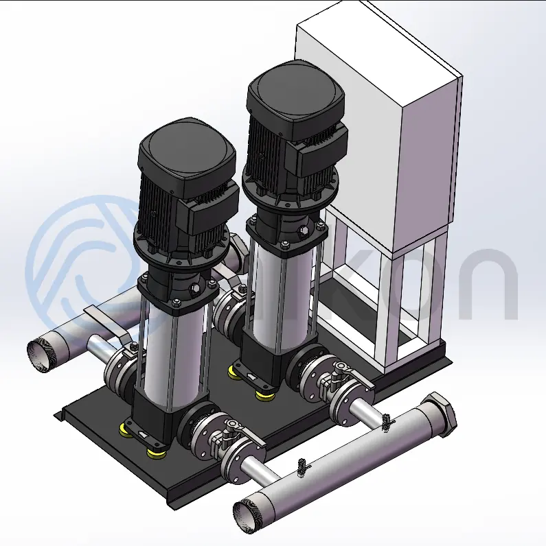 Akıllı sanayi sıvı tandempcentrifugal santrifüj elektrik cdlf yangın pompalama istasyonu