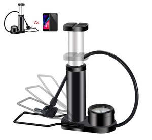 Pompe à vélo Offres Spéciales 120PSI jauge en alliage d'aluminium <span class=keywords><strong>gonfleur</strong></span> de pédale tuyau externe vtt vélo pneu pompe à Air pour le basket-ball - Product Image 3