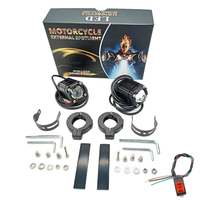 Phare LED Demon Eye à Effet Clignotant pour Véhicule Électrique, Double Faisceau Blanc et Jaune, Lumière de Moto – Vente Flash