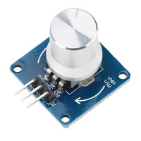 Module de capteur d'angle rotatif DC3-5.5V, bouton de commande, potentiomètre à résistance réglable, contrôle du volume, gradation