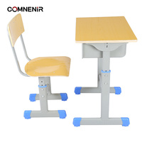 Ensemble de chaise et de bureau d'école primaire réglables en hauteur, bureaux et chaises de classe réglables en hauteur pour la maternelle