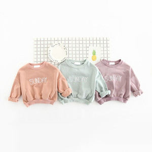Sweat-shirts rose à épaules dénudées pour enfants sans ceinture, vente en gros de vêtements - Product Image 1
