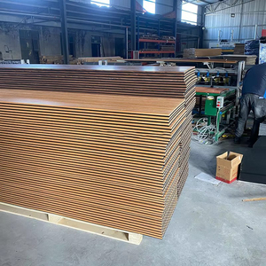 Panneau en lattes de bois insonorisant, style simple et écologique, 60*240cm, panneau décoratif personnalisé pour la décoration intérieure de résidence privée - Product Image 5