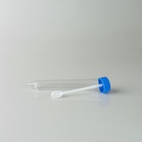 Tubo de ensayo de laboratorio transparente con escala para análisis de orina, tubo de plástico de 12 mililitros para sedimentación de orina