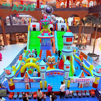 Parc d'attractions gonflable commercial de grande taille AOYU pour l'extérieur, château gonflable, équipement de terrain de jeux et attractions pour une utilisation en intérieur