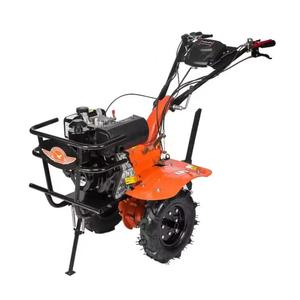 Motoculteur rotatif multifonctionnel à essence pour l'agriculture et les industries agricoles, avec composants d'engrenage pour terrains agricoles et fonction de désherbage - Product Image 1