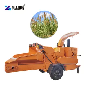 Best selling eco-friendly wood crusher saw dust machine mobile diesel/motor street greening chipper garden branch crusher