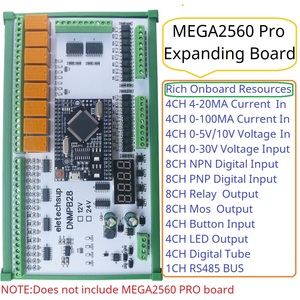 Eletechsup DNMPB28 DC 12 24V Placa de Expansión Multifunción Personalizada MEGA2560 Pro con Recopilación de Corriente ADC, NPN, PNP Aislado DI - Product Image 3