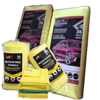 Shandong Inso – Lot de 36 chiffons et serviettes de nettoyage en microfibre écologiques, 300-400 GSM, les plus vendus pour la cuisine et l'entretien automobile