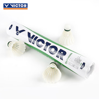 Volants de badminton VICTOR CHAMPION NO.5 en plumes de canard, vol stable et bonne durabilité pour l'entraînement en club et les matchs amateurs