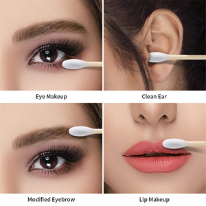 สำลีก้านแบบเปิดง่าย แบบกำหนดเองได้ บรรจุในกล่องทรงกลม - Product Image 4