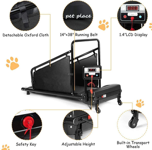 Tapis roulant électrique pour animaux de compagnie, petits chiens, chats, portable, tapis de marche d'intérieur, machine d'exercice pour animaux, course à pied, jogging, écran LED, pliable - Product Image 3