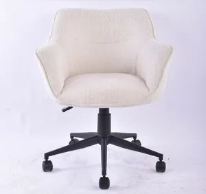 Accoudoir de soutien lombaire classique robuste ordinateur de direction rotatif chaise de bureau en tissu ergonomique chaise de meuble avec roue