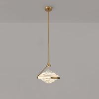 Nouvelle conception de luminaire d'intérieur, style nordique moderne, fer gris fumé ambré, lustre de chambre à coucher, luminaire suspendu LED, hauteur réglable