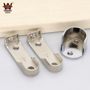 Support de fixation pour tringle ronde Disiwei 25 mm en alliage de zinc, accessoire de quincaillerie pour tringle à vêtements - Product Image 1