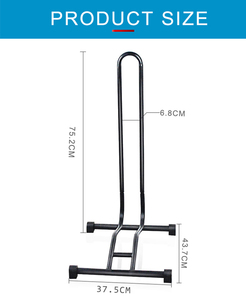 Support de stationnement pour vélo en acier stable en forme de L, support de rangement portable pour vélo de montagne et de route, garage et exposition en magasin - Product Image 3