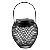 Lampe Solaire Suspendue en Fer Forgé de Qualité Commerciale IP55, Panneau Mono-Silicium, Double Température de Couleur (Blanc/Jaune Doré), Capteur de Lumière, pour Jardin