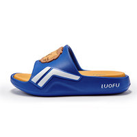 Luofu EVA enfant diapositives pantoufle semelle intérieure souple sandales en plein air sport pantoufle eva plastique lion décoré