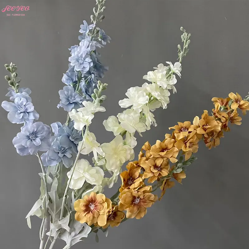 2024 bellezza del nuovo prodotto regalo di festa della mamma fiori di seta viola lavanda decorazione del vaso dell'ufficio della stanza della casa.