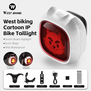 Feu arrière de vélo intelligent WEST BIKING avec freinage automatique, étanche, pour <span class=keywords><strong>VTT</strong></span> et vélo de route, accessoires de cyclisme - Product Image 1