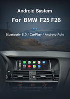 Autoradio Android 14 DSP HD 8,8 pouces pour BMW X3 F25/X4 F26 2014-2016 avec écran GPS Navi et Carplay