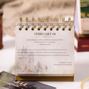 Personalizza il tuo Logo squisita Flip Page <span class=keywords><strong>365</strong></span> <span class=keywords><strong>giorni</strong></span> citazioni ispiratrici al giorno 2025 calendario da tavolo - Product Image 3