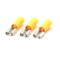 Connecteurs de sertissage pour fils électriques en laiton PVC PA série FDD 22-10AWG, bornes de câble à sertir pré-isolées femelles de type fourche