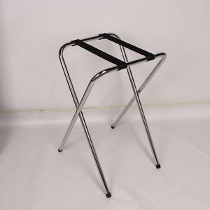 חדר המלון מטען אחסון קל מזוודה מתכת לעמוד פלדה כרום מתקפל מטען - Product Image 5