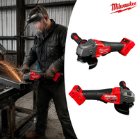 Meuleuse d'angle compacte sans balais 18V 125mm (5 pouces) pour le décapage de la rouille métallique, haute puissance, batterie Li-ion industrielle