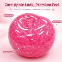 GREENSEED Apfel-Smoothie-Ball Quetschball Sensorisches Entspannungsspielzeug für Erwachsene PVC-Material Musiktherapie Langsam Auspressbares Spielzeug