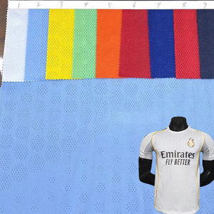 Vải áo bóng đá chất liệu thấm hút mồ hôi kiểu mới nhất <span class=keywords><strong>2025</strong></span>, 100% polyester, dành cho áo đấu Liverpool <span class=keywords><strong>FC</strong></span> in thăng hoa màu trắng - Product Image 1