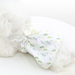 Ropa para Perros Echo, Ligera, con Clip para Correa, Estilo Princesa Floral Francés, Nuevo Estilo para Primavera/Verano, para Bichón y Gatos Teddy - Product Image 2